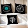 Viking Nordic Mystical Symbol Pillow Case Square Pillow Cushion Cover Bedroom Sofa Room Decoration Casual Pillow Cover