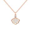 A Fritillary Pendant Necklace, Valentine's Day Gift Niche Design Sense Diamond-encrusted Shell Lifetime Necklace