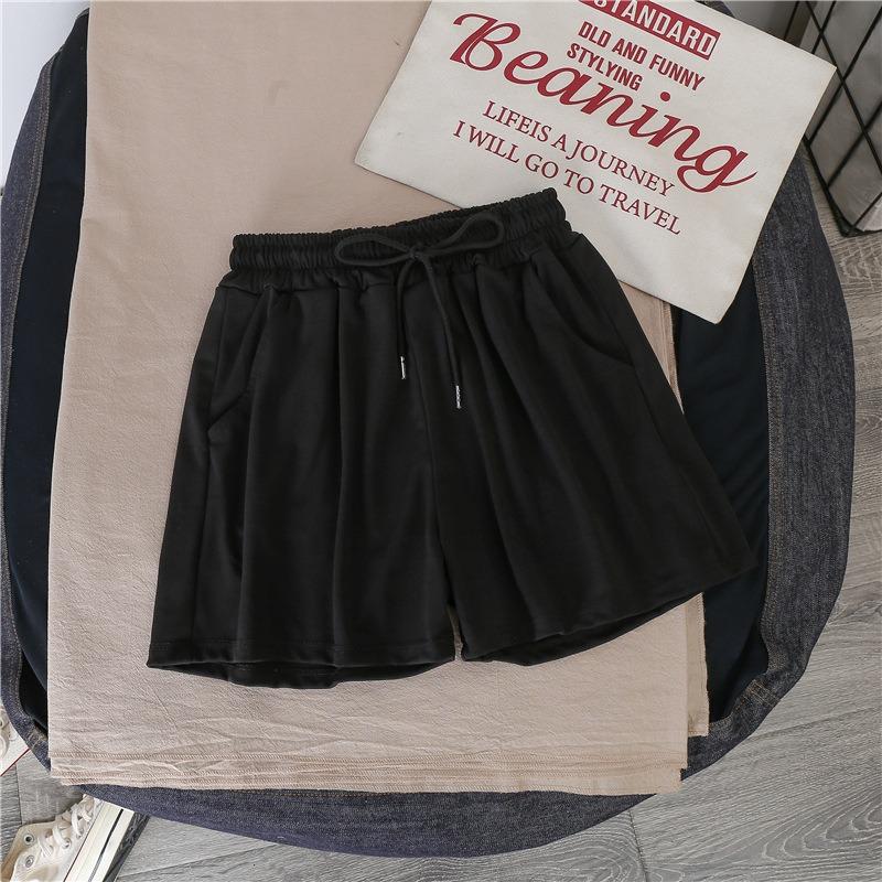 Femeii scurte de vară subțire purta talie înaltă lejeră dimensiune mare subțire picior larg A-line casual sport pantaloni scurți