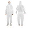 Nonwoven Protective Suit With Blue Tape And Zipper Closure For Dust Spray Painting And Farming Tasks