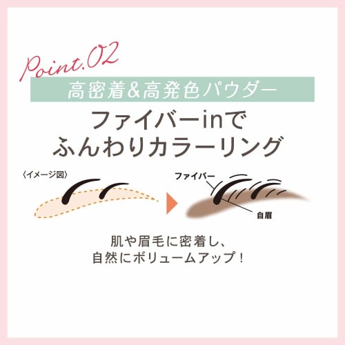 Newborn Born Chip Powder Eyebrow EX03 4 in 1 Powder, Pencil, Brush, Eyebrow Mascara WP (Waterproof) Natural Beautiful Eyebrows with Fluffy Color Royal