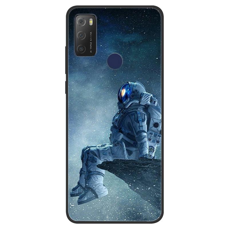 For TCL 20Y Case Girl Cat Flower Soft Silicone Back Wolf Shell for TCL 20E 6125F Fundas Phone Cover For TCL20Y 6156D 20 E Coque
