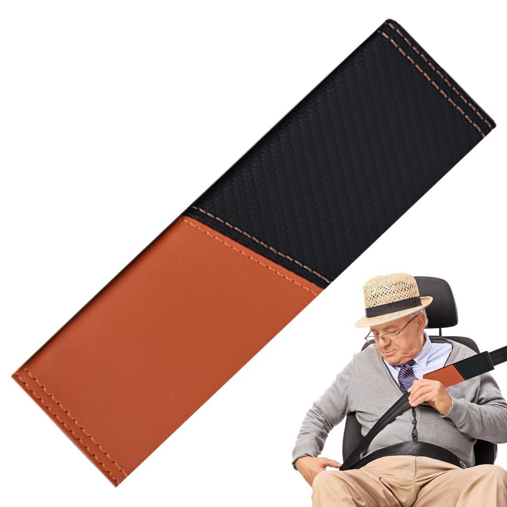 

Чехол для ремня безопасности автомобиля из искусственной кожи, мягкий, наплечная накладка на ремень безопасности автомобиля, мягкий чехол для ремня безопасности, накладки на плечевые ремни оранжевый