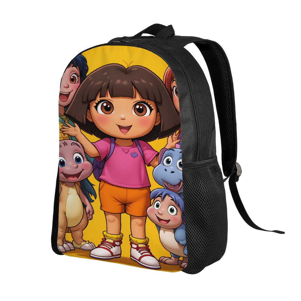 D-Doras and Friends Backpack Outdoor Backpacks Boy Girl Fun High School Bags Colorful Big Rucksack