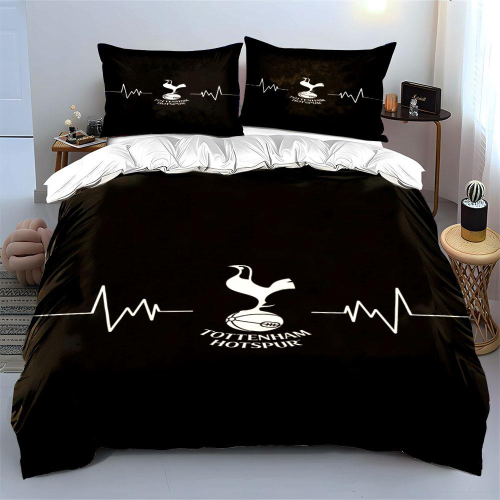 White cockerel, heartbeat graphic. Bedding sets Duvet cover sets Duvet covers Pillowcases(1 * Duvet Cover 2 * Pillowcases without duvet insert)