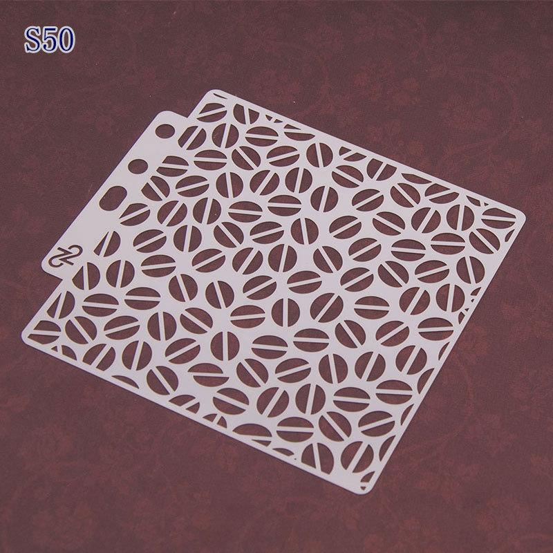 2pcs Pre-tracing Lace Ruler Spray Masking Drawing Masking Hollow Template Spray Pattern