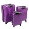 3PCS Luggage Set Spinner Wheel Hardshell Suitcase Lightweight with TSA Lock 150kg Load Capacity