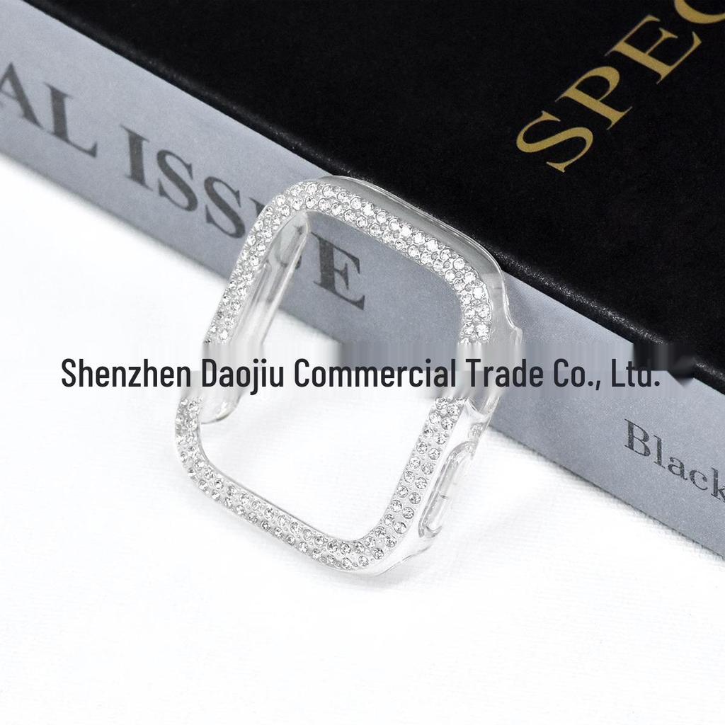 Koperta 46 mm z diamentami do zegarka Apple Watch Series 3-10