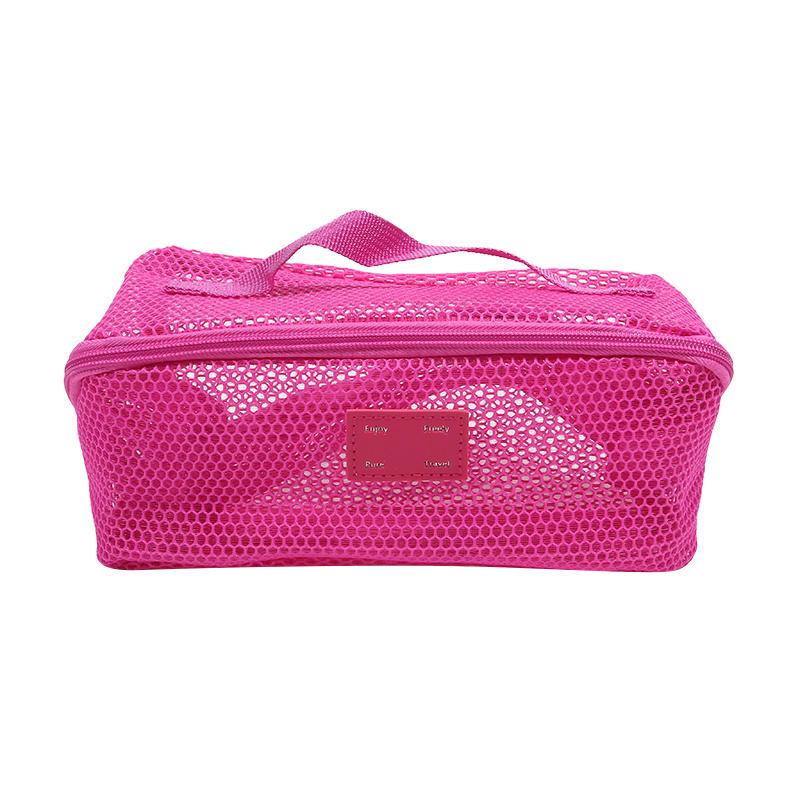 Durable Large Capacity Toiletries Storage Bag Mesh Design Toiletries Bag Bathroom Organizer for Cosmetics Toiletries Skin Care