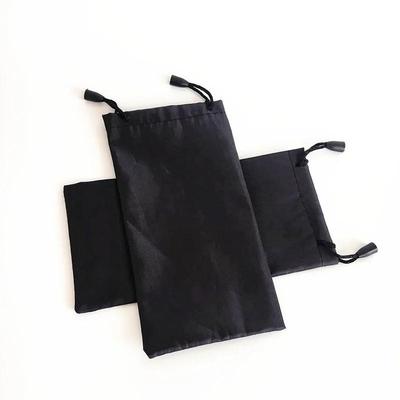 5pcs Black Sunglasses Eyeglasses Cloth Pouch Bag 7.1x3.5" Glasses Case