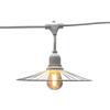Outdoor String Lights - LUMISKY - CHIC WHITE LIGHT - 6 M - 10 Filament Bulbs - E27 - Warm White LED