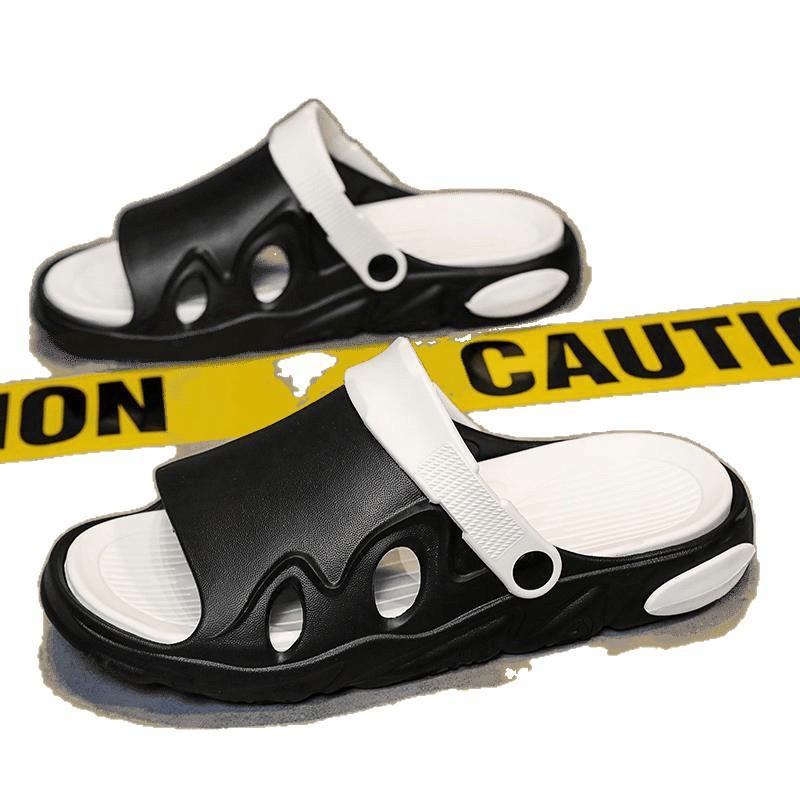 2025 Summer New Casual Slippers Couples Versatile Thick-bottomed Sandals Wear Fashion Trend Children's Dual-purpose Sandals