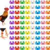 16mm nummerierte Beinringe für Hühner, Enten und Gänse zur Identifizierung - Neues Schnallendesign