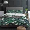 Tropical Plant Banana Leaf Green Duvet Cover With Pillow Case Custom 3pcs Bedding Set Quilt Cover Double Bed Home Textile