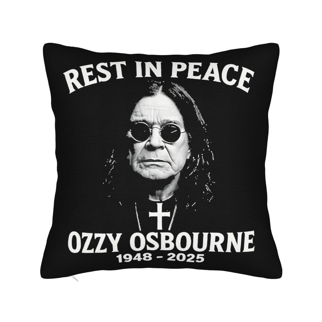 Ozzy Osbourne Pillowcases Merch Soft Cushion Cover  Throw Pillow Cover Bed Decorations Zipper Multiple Sizes