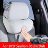 For BYD Sealion 06 EV/DMI 2025 2026 PU Leather Neck Pillow Memory Foam Pillows Waist & Backrest Car Accessories