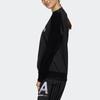 adidas Neo Logo Print Color Block Raglan Sleeve Round Neck Casual Vintage Sweatshirt Women Sweatshirt Black EI4274