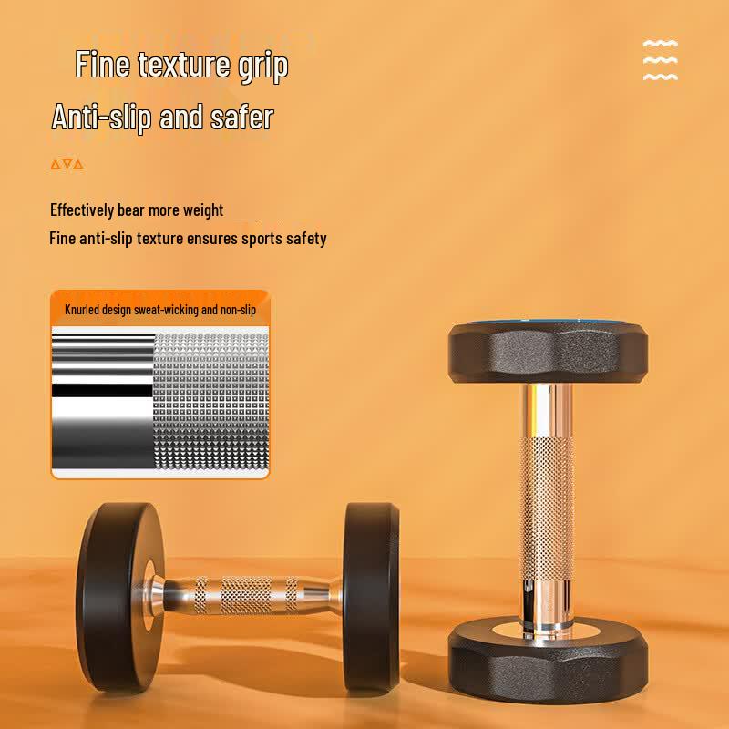 Yueji Tiger Rubber-Coated Dumbbell Set