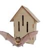 Wooden Bat House Outdoor Garden Shelter Natural Animal Habitat For Farmer Gardener Nature Lover Backyard Orchard Wildlife Nest