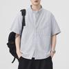 Summer Thin Japanese Retro Short-sleeved Shirt Men's American Trend New Loose Mid-sleeved Shirt