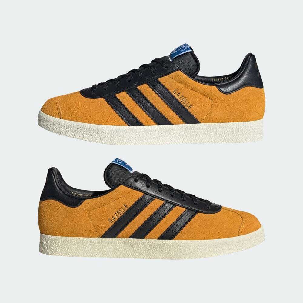 JP5283 Adidas Originals Gazelle Team College Gold Core Black Cream White (Men's)