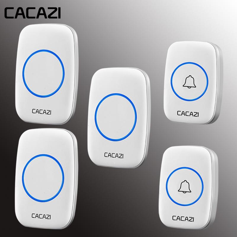 Kajia Si Wireless Doorbell with Long-Distance Remote, Waterproof Design, and Three Call Buttons for Home Use