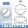 # 90430-18008 10 pcs M18 Aluminum Transmission Fluid Drain Plug Crush Washer Seal Compatible with Toyota Prius Corolla Tacoma Camry, Replacement for