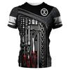 Vintage Shirt for Men Mechanical Tools 3D Print T-Shirts Short Sleeve Jersey Casual Tops Oversized Fashion Breathable Clothing