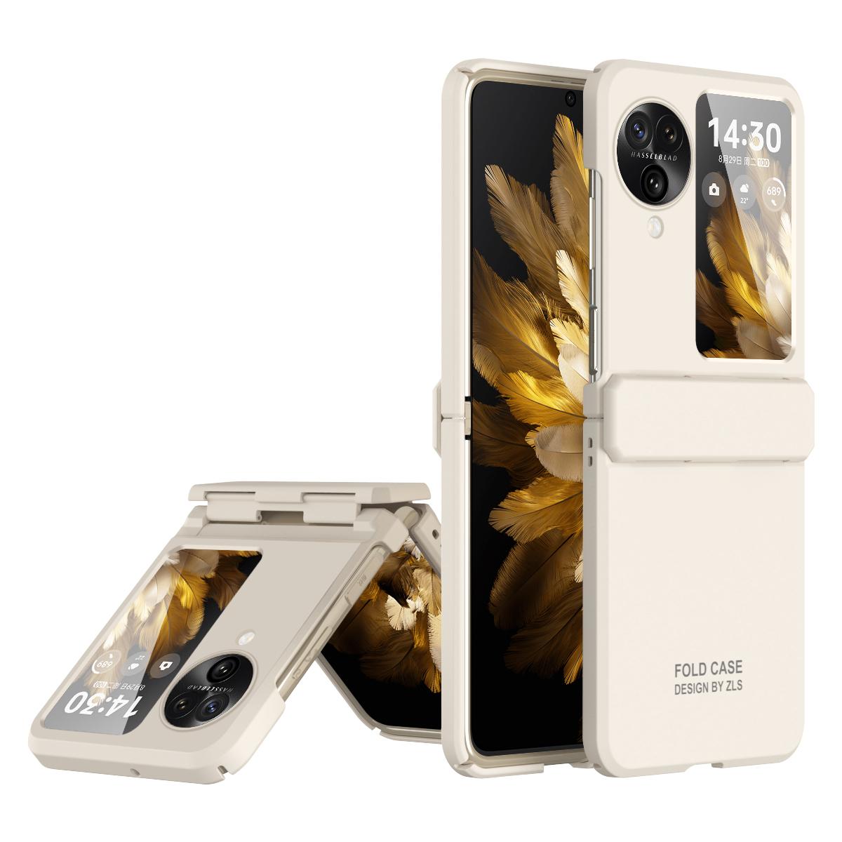 

For Oppo Find N3 Flip 5G Case Anti-scratch Hard PC Phone Back Cover Beige