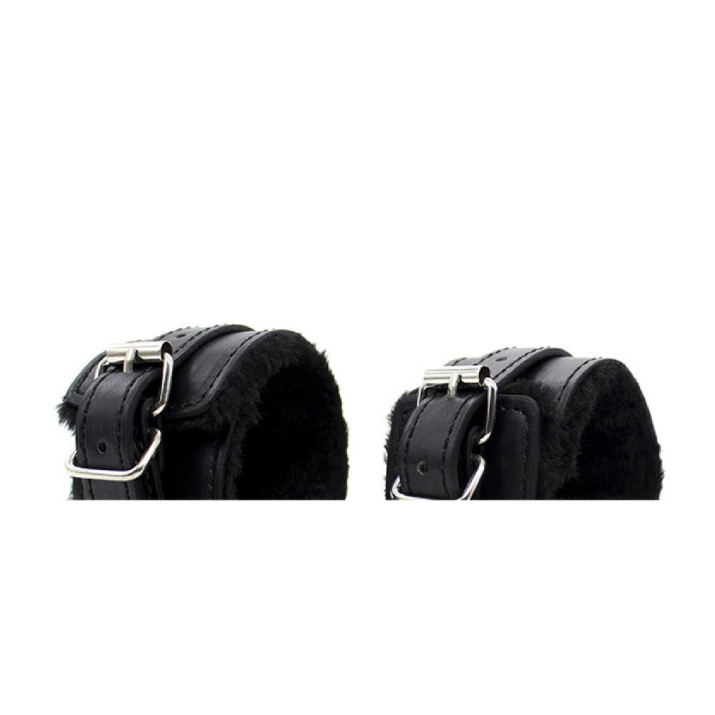 Handcuffs Sexy Metal Adjustable PU Leather Plush Restraints Slave Erotic Wives Cuff Sex Toys for Couples Adult Games