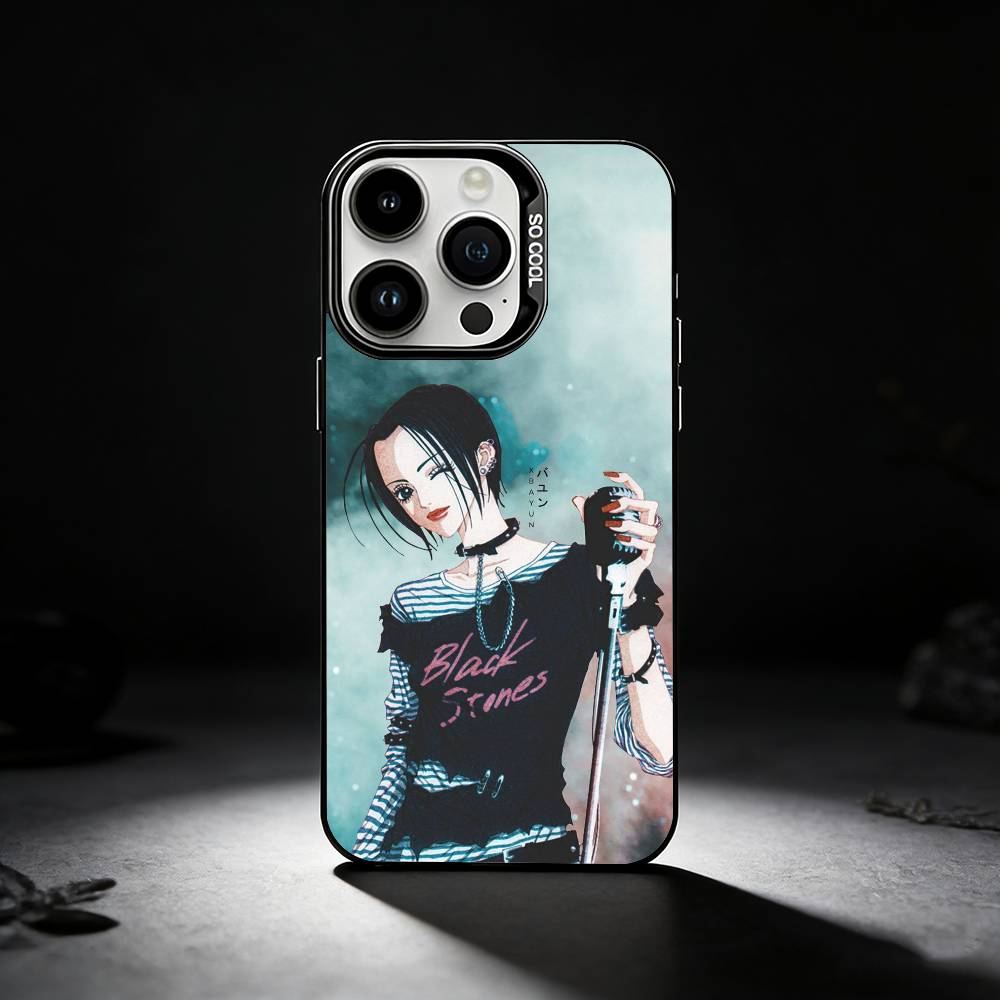 A-Anime N-NaNa O-Osaki Phone Case For iPhone 17,16,15,14,13,12,11 Plus,Pro Max,XS,Colored silver phone case