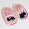 10-Piece Beginner Mini Makeup Brush Set with Crystal Handles - Portable Travel Kit with Brush Bag