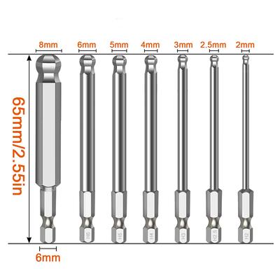 65mm Schraubendreher Bits Kugelkopf Sechskant Schraubendreher Bits