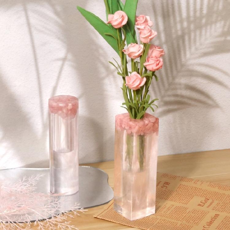 Flower Vase Resin Casting Mold Pen Holder Epoxy Cup Mould DIY Craft Organizer
