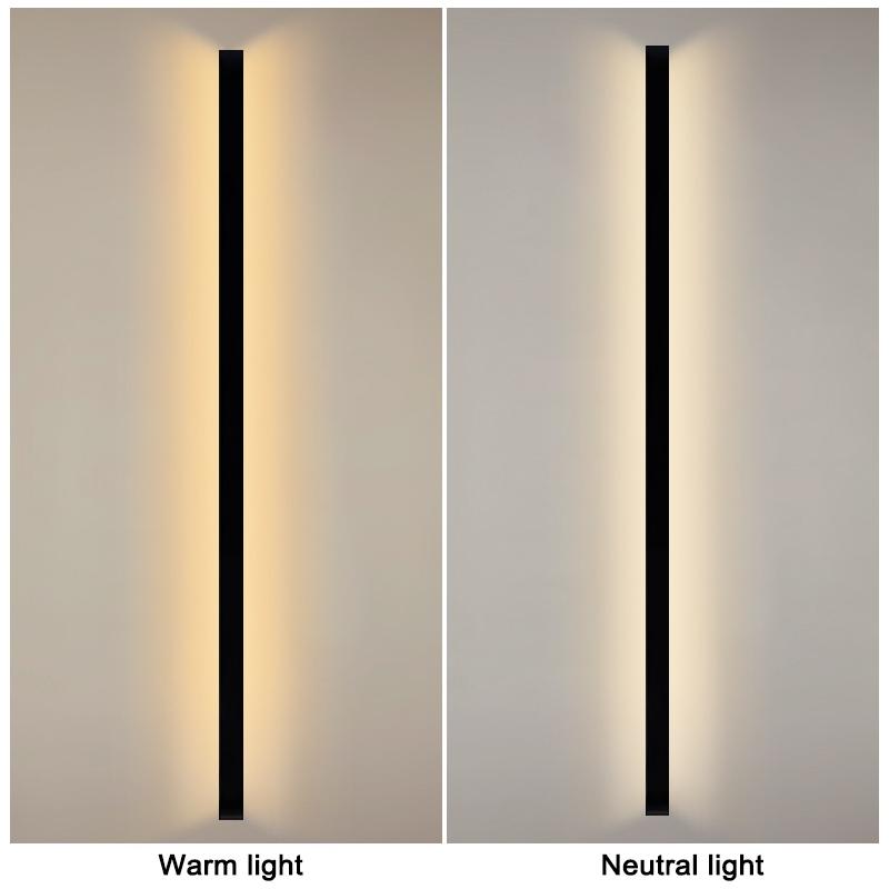 Outdoor Porch Light Long Wall Light Modern Long Strip LED Indoor Lighting Wall Lamp Scon 55cm-145cm 220V Decoration Lamp