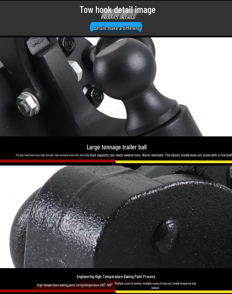 Ford Ranger Pickup Trailer Hitch Tow Hook & Bracket for Raptor Modification