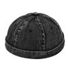 Unisex Washed Denim Skullcap: Street Style Brimless Hat for Hip Hop Fashion