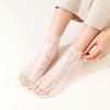 5 Pairs of Socks Women's Summer Thin Design Mid Tube Lace Cotton Sole Breathable and Moisture Wicking Sexy and Short