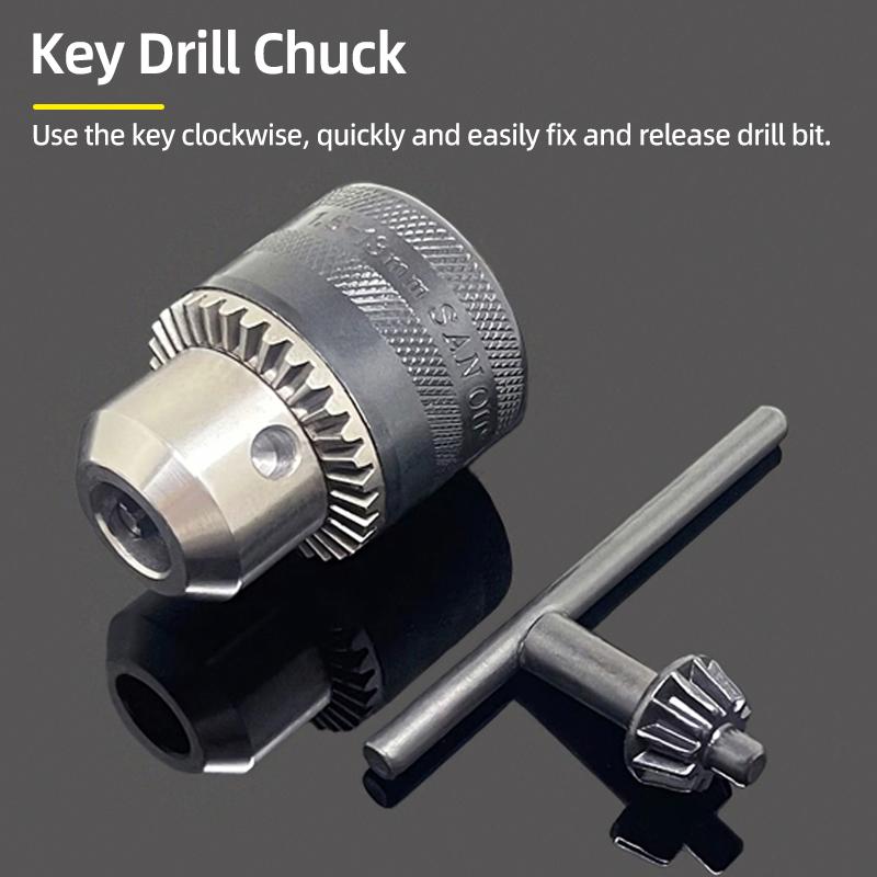 1Pc 1.5-10mm OR 0.8-10mm 1/4" Hex Shank Drill Chuck Keyless Drilling Quick Change Bit Adapter Converter Woodworking Power Tool