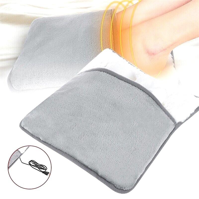 Practical-USB Charging Electric Foot Heating Pad Universal Soft Plush Washable Foot Warmer Heater Household Foot Warming Mat Eas