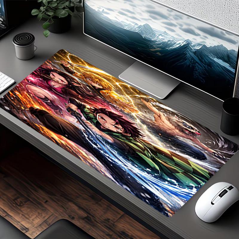 Demon Slayer Print Mouse Pad, for Keyboard Pad Laptop PC Mat for Office Home Use, Desk Decor, Perfect Birthday Gift for Gamers