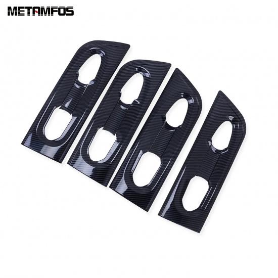 For Toyota Sienna -2025 2026 Carbon Fiber Side Door Handle Bowl Cover Trim Protection Cap Exterior Accessories Car Styling
