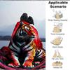 1pc Tiger Print Blanket Lightweight Flannel Blanket Throw Blanket For Sofa, Bed, Travel, Camping, Livingroom, Couch, Chair, And Bed yy2509026206