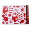 62KD Halloween Bloody Hand Print Window Clings Stickers Party Decorations Prop Sheet
