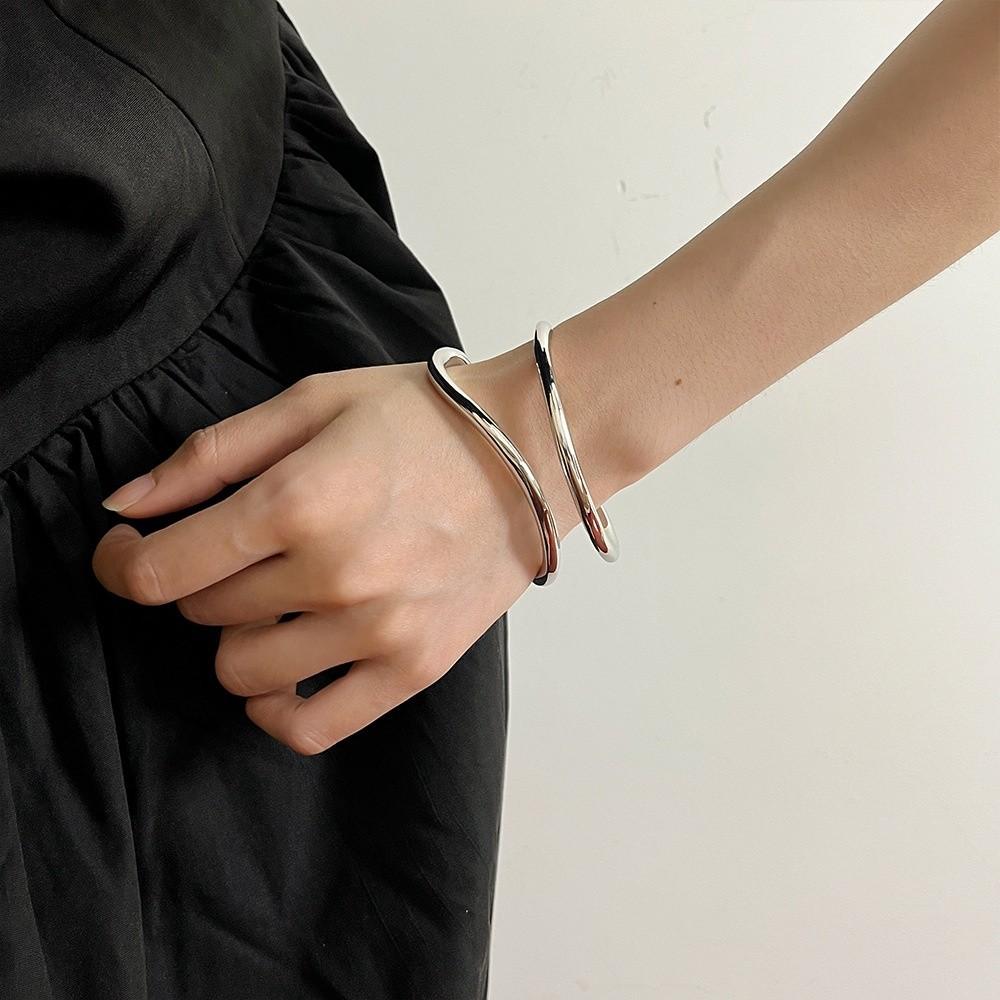 Europe American Style Metal Cuff Bangles Zinc Zinc Alloy Exaggerated Bracelet  Decoration