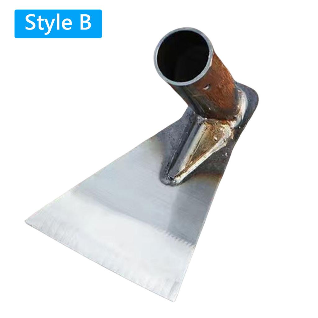 All-Steel Weeding & Cultivating Hoe Triangular Blade Multi-Purpose Farming Hoe Versatile 2-In-1 Use for Soil Tilling & Ridging