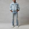 Fear of God Essentials Fall/Winter 2020 Light Denim Trucker Jacket Unisex Outerwear Indigo FOG-FW20-363