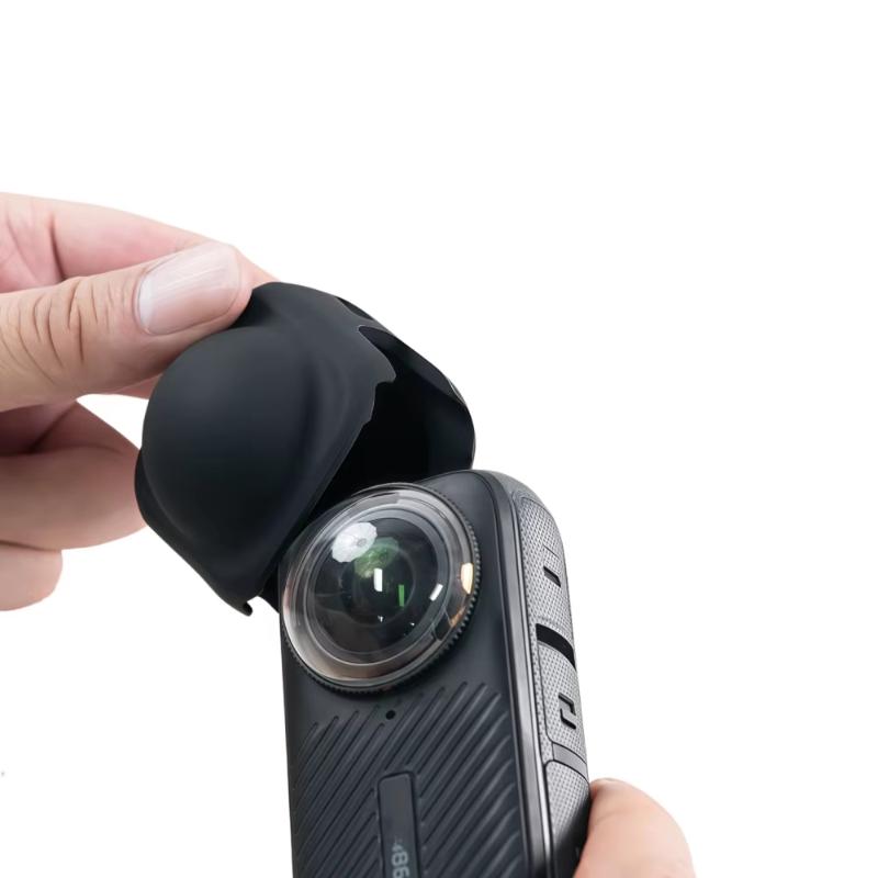 Silicone Lens Cover For Insta360 X5 X4 X4Air Protector Cap Accessories Insta 360 X4 Camera Anti-Dust Anti-Scratch Lens