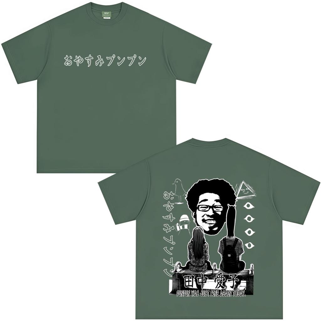 Oyasumi Goodnight Punpun Aiko Tanaka Manga Tee Tops Men Women Clothing Fashion Vintage Short Sleeves Oversized Style Streetwears