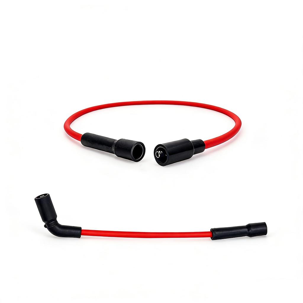 XTPTFABS Red 8mm Spark Plug Wire Set for Harley Davidson Sportster XL 883 1200 2007-2017